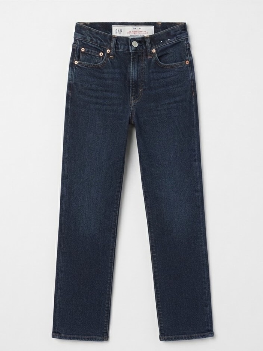 GAP 90s Straight High Rise Dark Wash Jeans Size 26 / 2P Petite